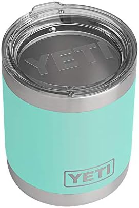 YETI Rambler 10 oz Lowball, Vacuum Insulated, Stainless Steel with Standard Lid, Seafoam