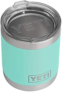 YETI Rambler 10 oz Lowball, Vacuum Insulated, Stainless Steel with Standard Lid, Seafoam