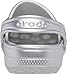 Crocs Kids Unisex Classic Glitter Clog (Little Kid/Big Kid) Silver Metallic 6 Big Kid M