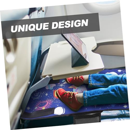 Extensor de asiento de avión textil premium con diseño estrella azul 4