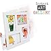 Articulate Gallery Quadruple Children's Artwork Frame, Fits Four 9 x 12’’ artwork, an award-winning slot sided picture frame for the instant display of 2D and 3D children’s artwork