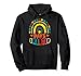 100 Days Smarter Rainbow Happy 100th Day of School Groovy Pullover Hoodie
