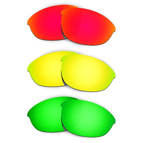 Lentes Half Jacket polarizadas rojas de recambio compatibles con Oakley