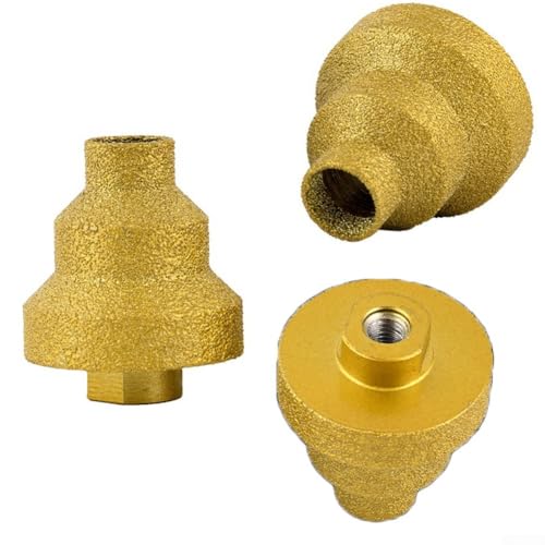 Broca escalonada de 20-35-50 mm, fresadora de flauta recta para metal, madera, hojas de aluminio, abridor de agujeros de acero dorado con alta eficiencia
