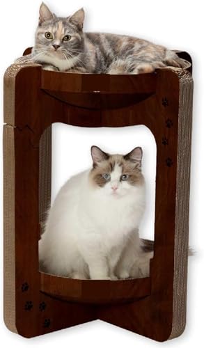 Jucgghk The Exquisite Cat Scratch Bowl Can Be Flipped, and The Artificial Pet Scratch Board is Suitable for Indoor Pets Suitable for Indoor Pets(Regular)