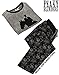 Peaky Blinders Pajamas Mens Tommy Shelby Family T-Shirt & Lounge pants PJ Set Large Grey