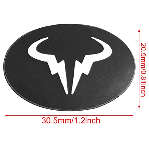 ZRM&E 4pcs Tennis Racquet Dampeners Black Bull Natural Rubber Tennis Racket Damper Shock Absorber