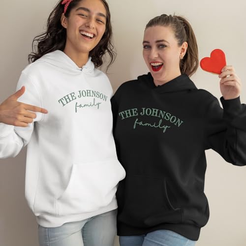 GODMERCH Custom Thread Color Embroidered Sweatshirt Design Your Own, Personalized Add Your Own Custom Text Sweatshirt4