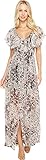 Religion Praise Maxi Dress Vestido, Multicoloured (Peach Whip/Opal Grey), 42 para Mujer