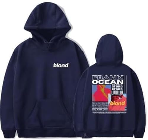 Asoiree Print Hoodie Rapper Blond Album Hoodie Merch Pullover Tops Streetwear Women Men L Navy