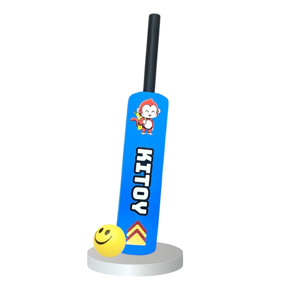 TOYSCAPE Foam Cricket Bat & Ball Set, Designed for Kids Aged 3 Years, Easy-Grip Handle, Perfect for Both Indoor & Outdoor Play, Toys for Kids (Colour May Vary)-image-35