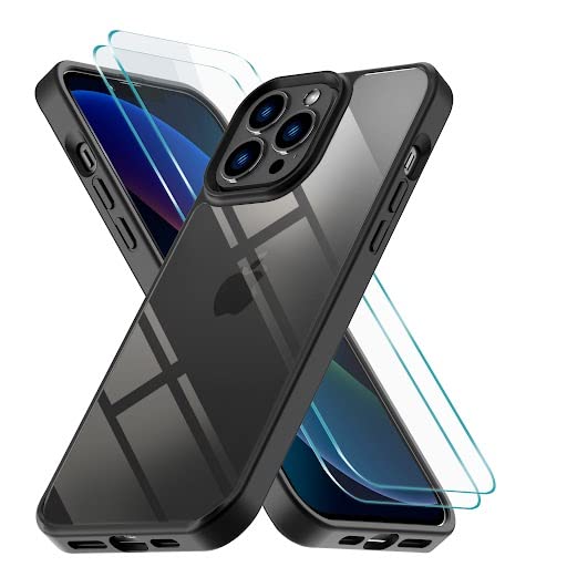 CZARTECH Back Cover iPhone 13 Pro Max with 2Pack Screen Guard Tempered