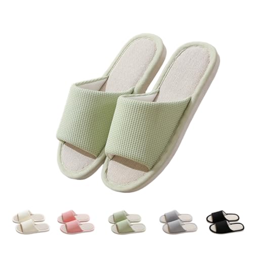 Women Slipper Soft Sole Open Toe House Slippers Memory Foam Slip On Bedroom Cozy Indoor Outdoor Home Slippers