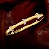 Ross-Simons Diamond Station Bangle Bracelet in 18kt Gold Over Sterling. 7 inches #2