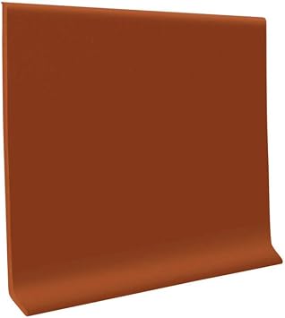 Roppe 700 Series 1/8" Rubber/Vinyl Mix Type TP Brick, 6" H 30-4' Sections