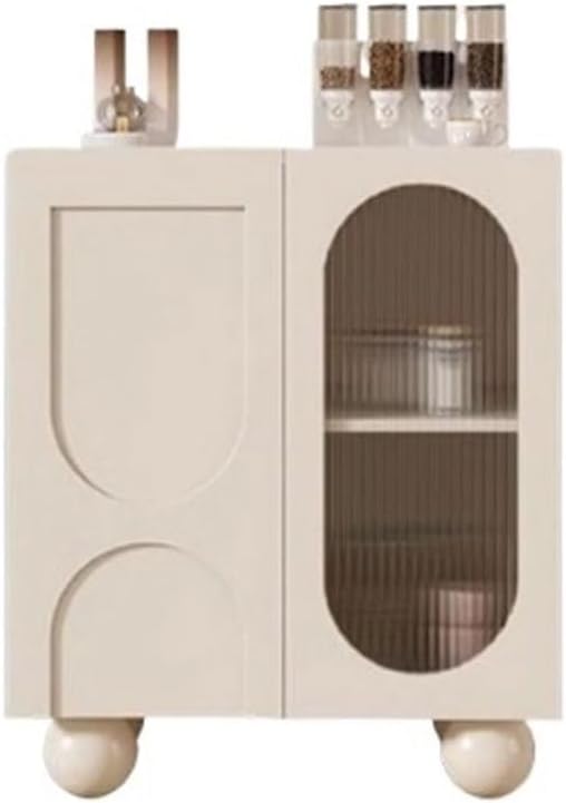 Cabinet for Dishes Modern Simple Cream Style Dining Side Cabinet Against The Wall Storage Living Room Tea Home(S:80CMX40CMX86CM)