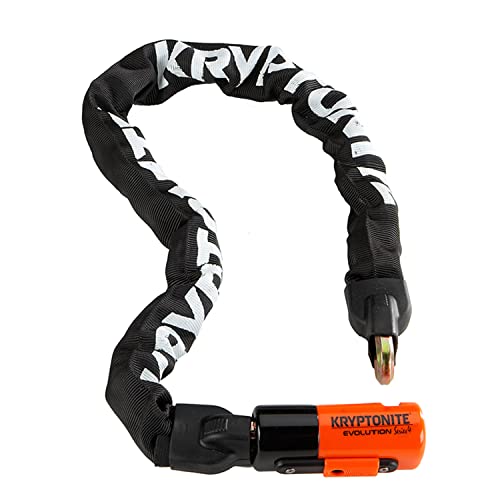 KRYPTONITE Integrated Chain Locks Catena Integrata Evolution 1090 da 35.5' Adulte Unisexe, Nero, 10 mm x 90 cm