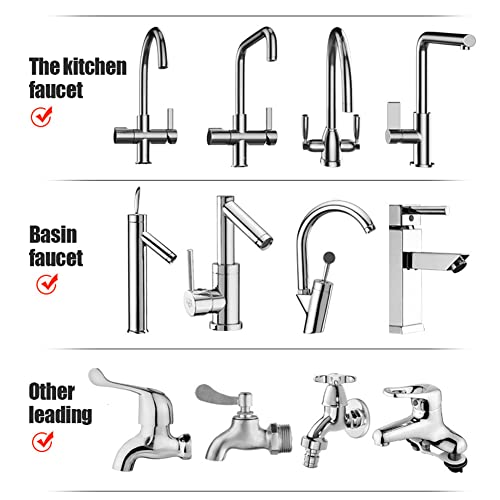 4 Pack Faucet Extender Tubes Flexible 360 Degrees Faucet Extension Sprayer For Kitchen Sink #TOP3