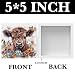 Krollma Highland Cow Bathroom Decor, Western Highland Cow Wooden Box Sign Decoration, Baby HighlandCow Nursery Decor Gifts, Western Rustic for Home Office Bathroom Shelf Decoration