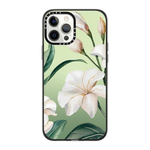 Coque iPhone 12 Pro Max CASETiFY Jasmine Haze noire