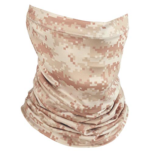 Image of UPF 50+ Fishing Neck Gaiter - UV Face Mask Sun Protection for Men Women | Moisture-Wicking, Quick-Drying, Built-in SPF, UVA /UVB Blocking, Hunting Camo Design, Versatile Headwear