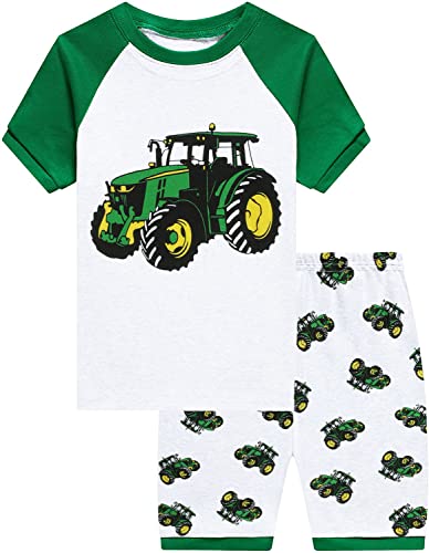 Little Hand Toddler Baby Boys Pajamas Monster Truck Summer Pjs Sleepwear Cotton Kids Short Sets Clothes