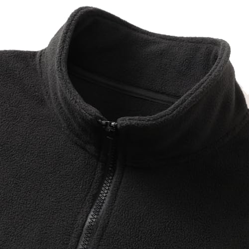 Men's Quarter Zip Pullover 2025 Casual Long Sleeve Fleece Sweatshirts Mock Neck Warm Fall Clothes with Elastic Cuff4