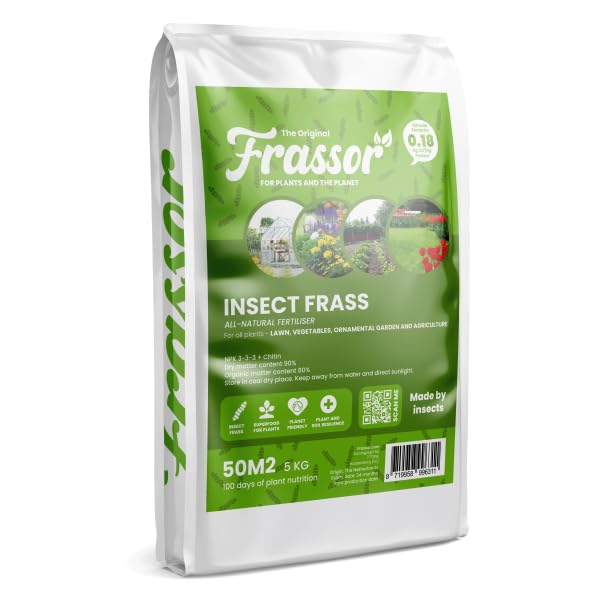 Fertilizzante Per Insetti - 5kg = 50m2 | Fertilizzante E Attivatore Naturale Per Terreno - Ricco Di Sostanze Nutritive - Fertilizzante Per Giardino - Frassor