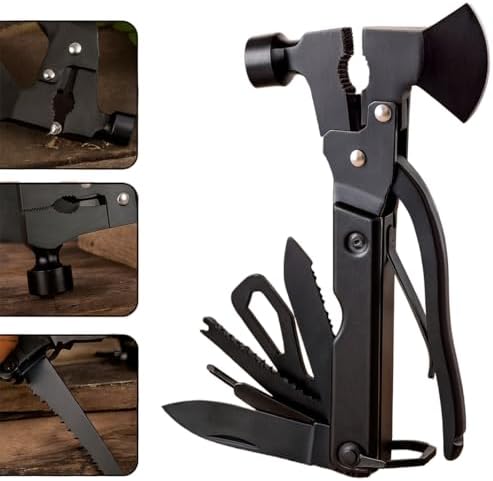 BASK Ferramenta Multiuso 13 em 1 – Martelo, Machado, Alicate, Fac...