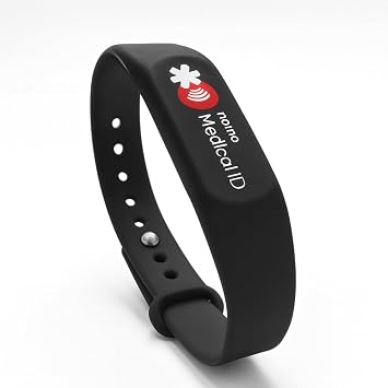 Medical ID Bracelet for Women & Men NFC Enabled, Water-Resistant, Emergency Medical Info & Location Sharing When Scanned, Easily Update Profile, No Batteries or Subscription Required