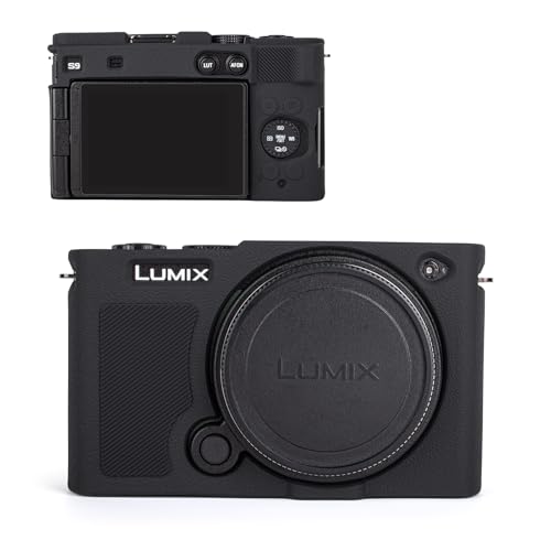 Funda de silicona para cámara Panasonic Lumix S9 negra miniatura 1