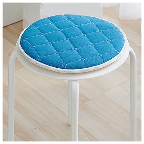 Cojines redondos para sillas de taburete de cocina pack de 2 asientos antideslizantes con lazos de bar