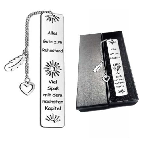 LAJUP Segnalibro In Metallo, Regalo Per Uomini E Donne, Regalo Di Addio, Colleghi, Happy Retirement, Segnalibro Personalizzato Come Natale E Pensionamento Per Insegnanti, Amici Colleghi.