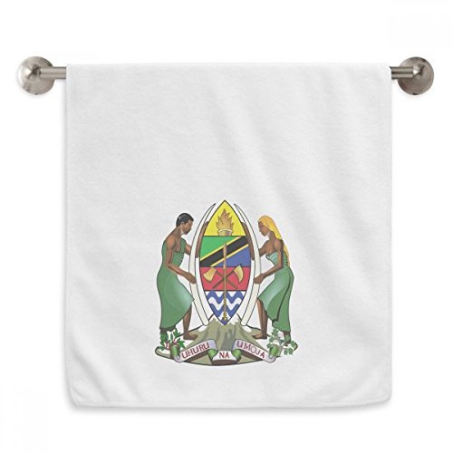 Serviette Tanzanie 13x29 pouces en coton blanc moelleux pour le visage - 2