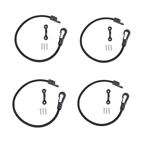 Wbestexercises Fishing Stretch Rod Tamer Strap Pole Holder Surfing Rod Strap Belt Holder Deck Mount Connector for Surfboard Kayak Boating & Marine Fishing (Pack of 4) Cover