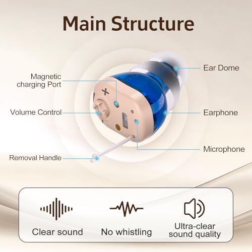 HIBRIQ Wiederaufladbares Soundgeräte mit Ladegerät - Automatisch ein/aus & Einstellbarer Lautstärke& Intelligente Geräuschunterdrückung
