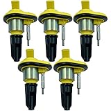 HLZ PRODUCT HIGH PERFORMANCE IGNITION COIL 12568062 UF303 C1395 8-12568-062-0 SET OF 5 COMPATIBLE WITH Chevrolet Colorado GMC Canyon Hummer H3 SUZUKI I-280 I-290 I-350 I-370 3.5 3.7 L5 2.8 2.9 L4