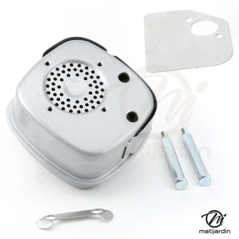 Matijardin - Pot d'échappement, silencieux pour moteur compatible avec Briggs & Stratton 5, 7, 8 cv