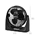 Amazon Basics Air Circulator Fan, Desk Fan for Bedroom, Home and Office, With 90-Degree Tilt Head, 3 Speed Settings, Lightweight (3 LBS), 35 Watts, Black, 11.1