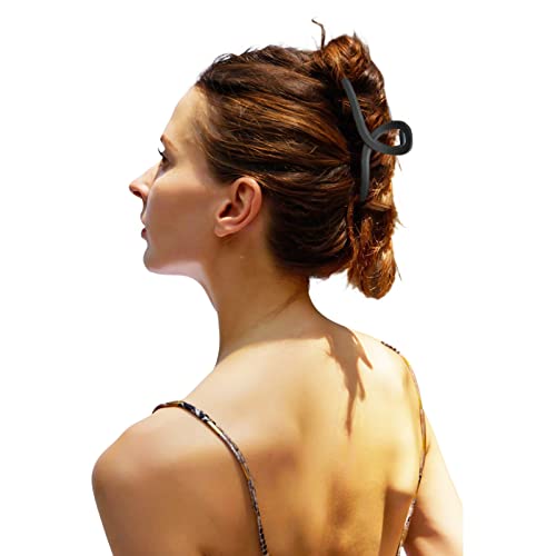 Nalodu Hair Claw Clips Large 4.3 Inch No Slip Big Matte Glossy Butterfly Clip For Thin Fine, Medium Thick Hair Women And Girls, 5 Pack #TOP6
