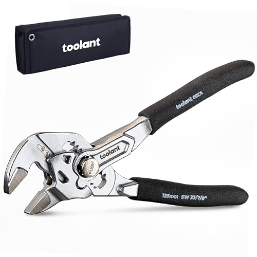 toolant 5-Inch Chrome Plated Pliers Wrench, CR-V Adjustable
