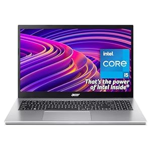Acer Aspire 3 A315-59 Laptop - Intel Core i5-1235U, 8GB, 512GB SSD, Integrated Graphics, 15.6-inch FHD, Windows 11, Silver