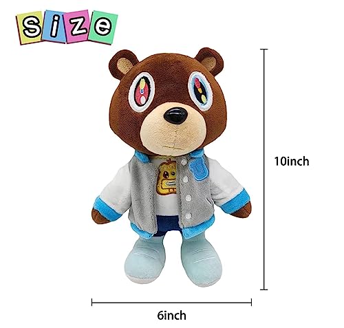 Kanye Bear Plush Toy Stuffed Animal Plushie Doll Toys Gift For Kids Children Graduation 10 Inch #TOP5