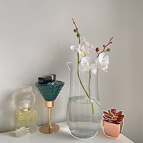 UNISHOP Vaso di fiori in vetro, altezza 21 cm