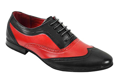 XPOSED London - Zapatos Planos con Cordones Hombre, Color Negro, Talla 44