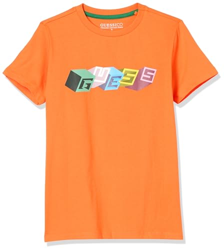 GUESS Boys' Organic Cotton Blocks Shirt