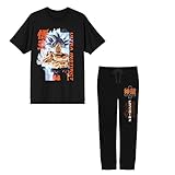 Bioworld Dragon Ball Z Ultra Instinct Men's 2-Pack Sleep Set-Medium Black