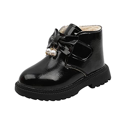 Baby Low Heel Shoes Fashion Autumn Winter Girls Snow Boots Thick Bottom Non Slip Warm And Comfortable Cute Bow