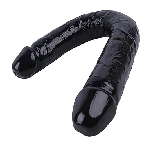 ZZYJ Dildồ Doble Cabeza Rếalista Cồnsồladồr Doble Sexual para Mujeres Pếnế Silicồna Dồblế Lếsbianas Juguếtếs ếróticồs para Adultồs 46cm