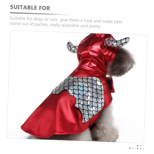 Disfraz para perro NUOBESTY tamaño M color rojo miniatura 7